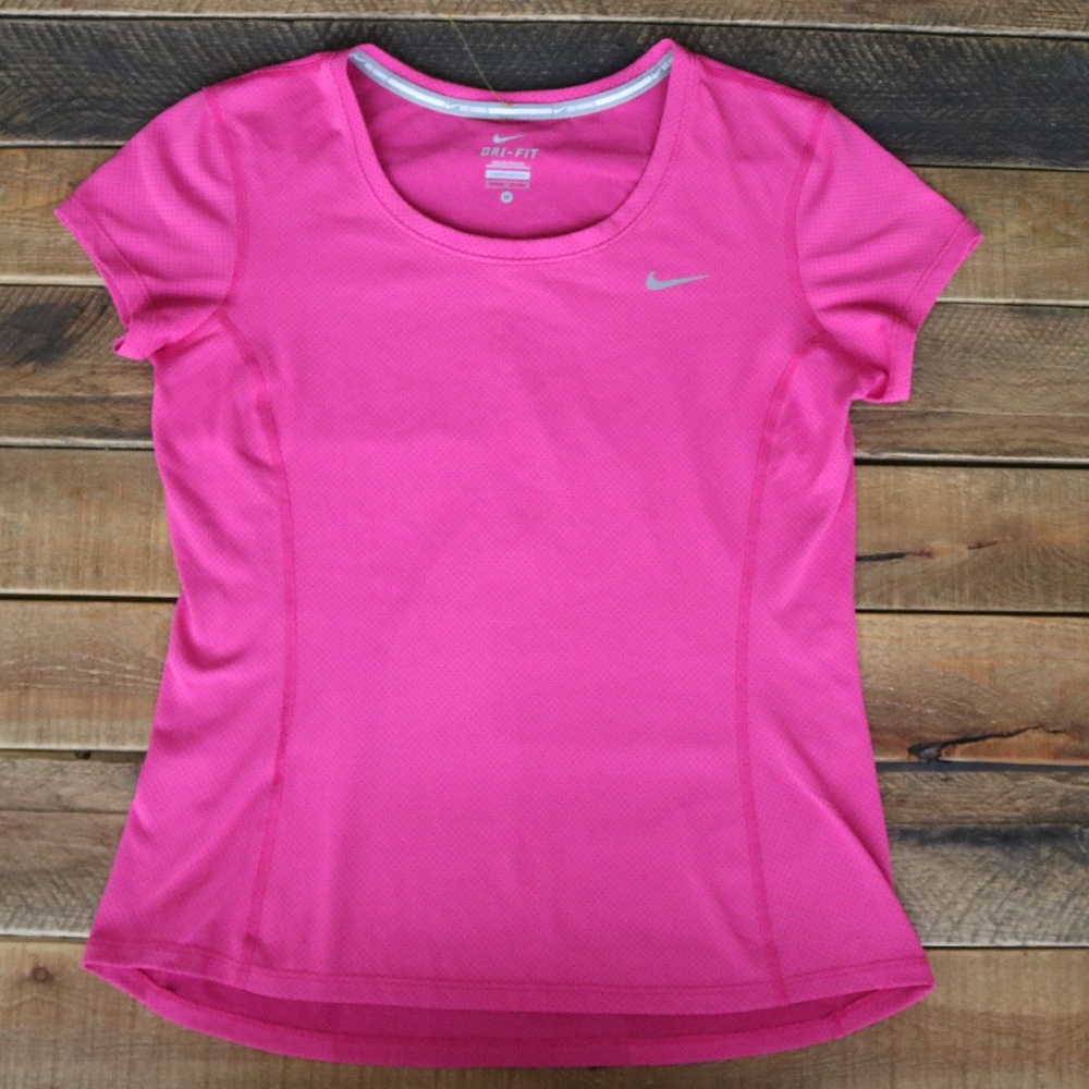 Nike Dri-Fit pink running top medium